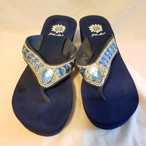 Yellow Box Belmac Wedge Flip Flop
